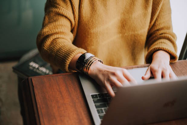 image of person at a laptop